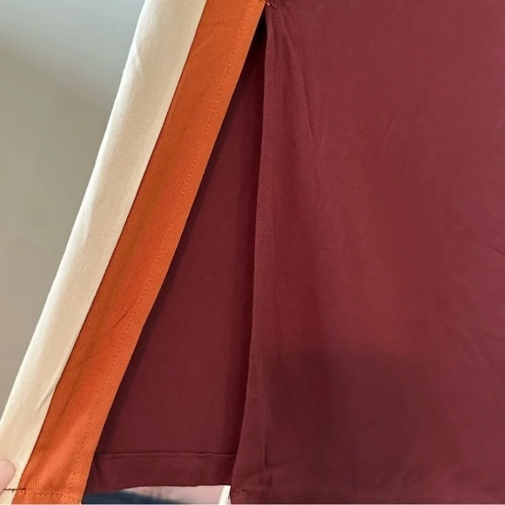 NWT Forever 21 rust colored with stripes down the side trackpants large